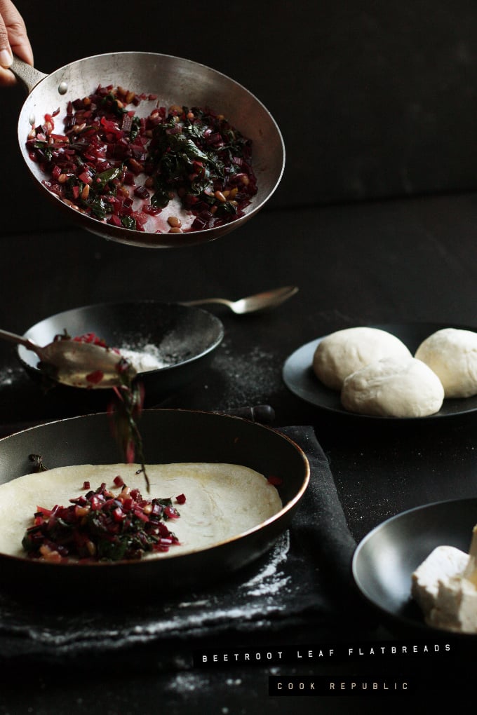 Beetroot Leaf Flatbreads - Cook Republic