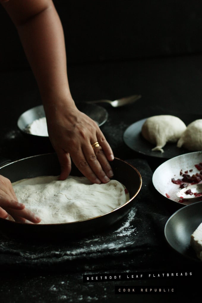 Beetroot Leaf Flatbreads - Cook Republic