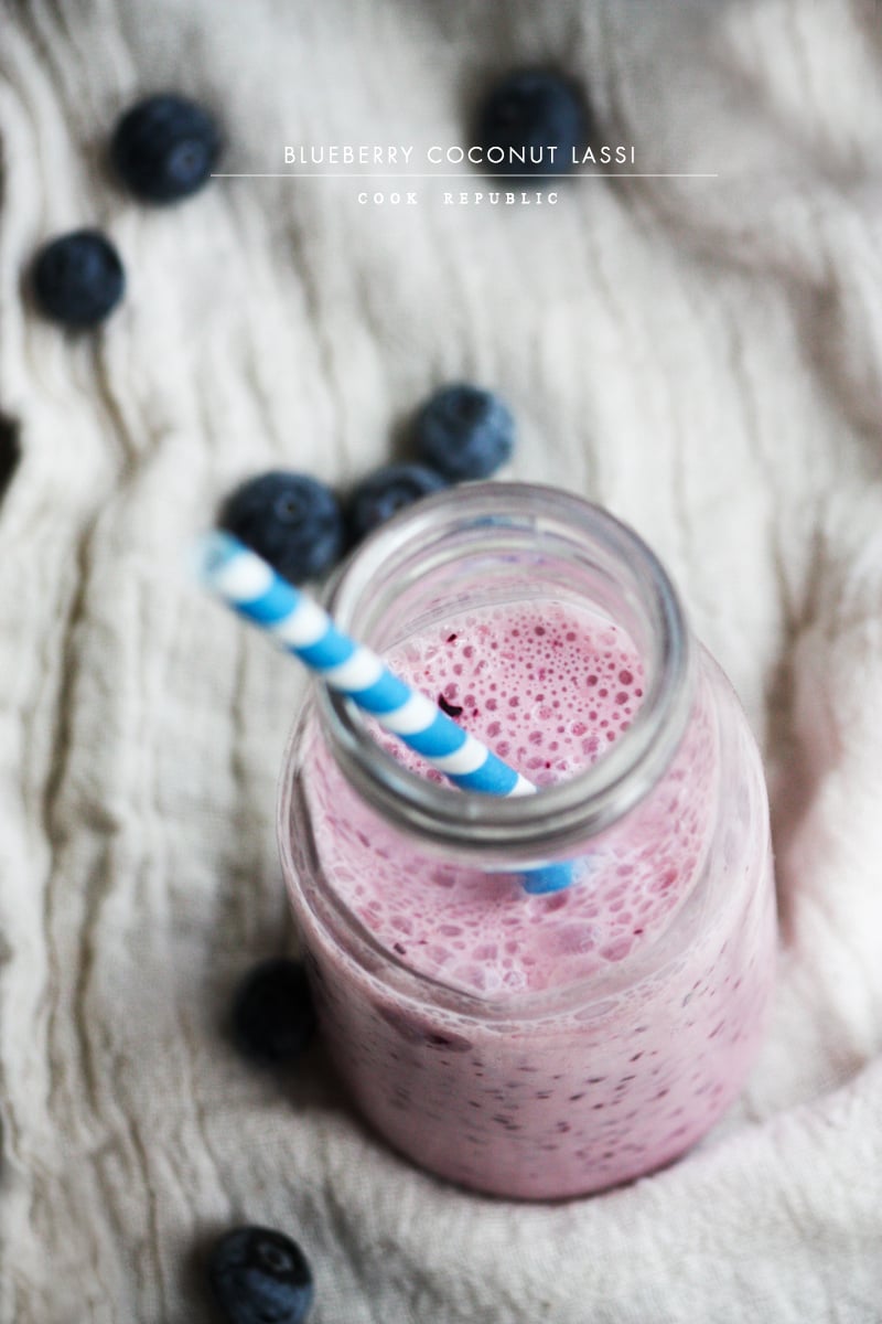 Blueberry Coconut Lassi