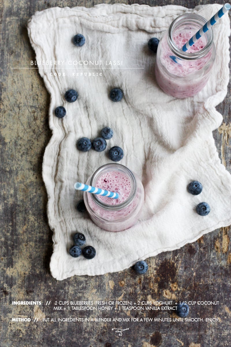 Blueberry Coconut Lassi - Sneh Roy, photographer