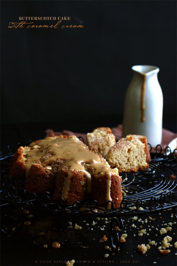 Butterscotch Cake With Caramel Cream