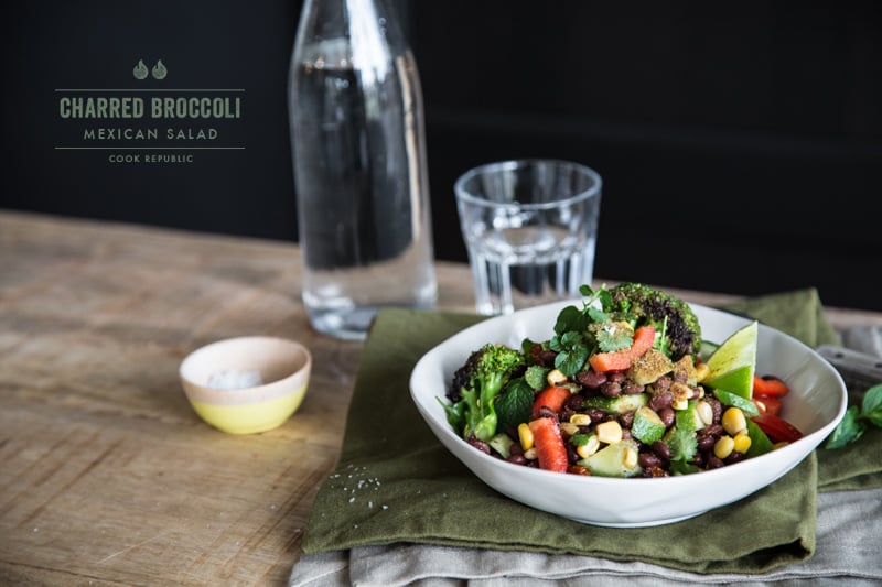 Charred Broccoli Mexican Salad - Cook Republic