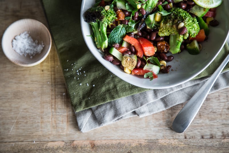 Charred Broccoli Mexican Salad - Cook Republic