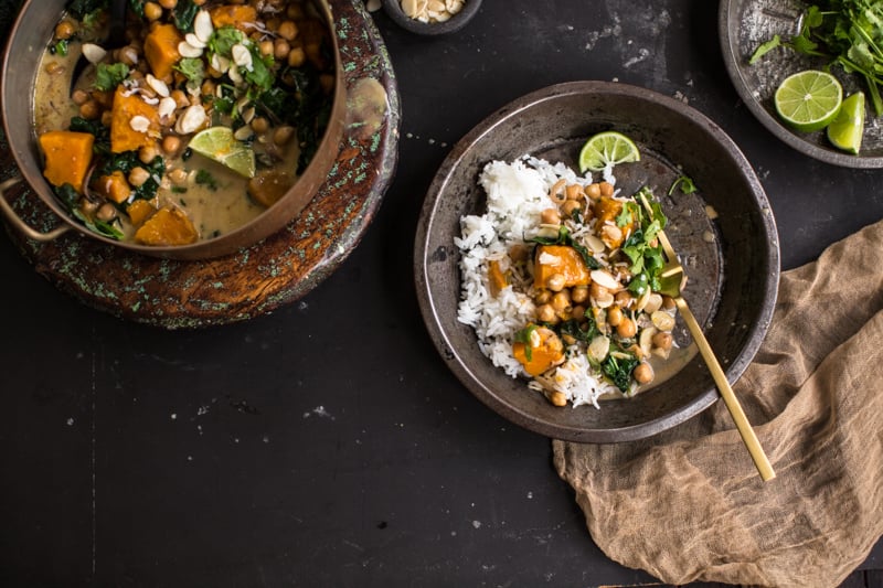 Chickpea And Coconut Korma Curry With Pumpkin - Cook Republic