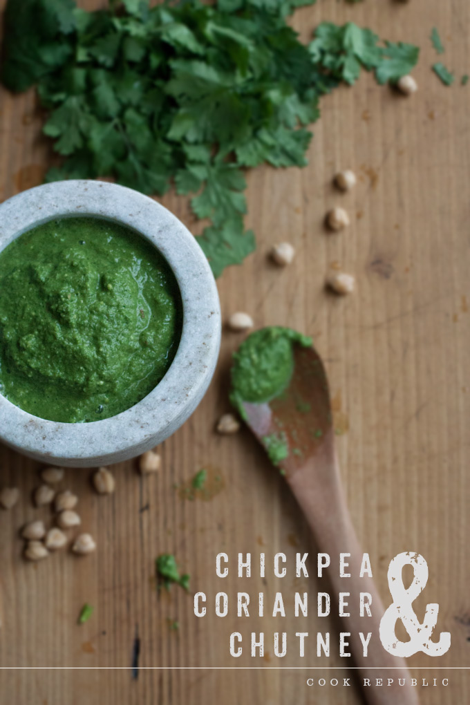 Green & Healthy - Chickpea & Coriander Chutney.