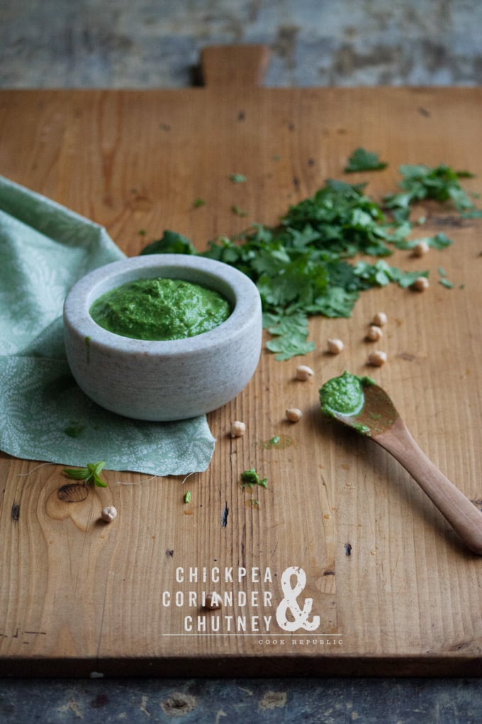 Chickpea & Coriander Chutney - Great on sandwiches, in curries - salads - stir fries.