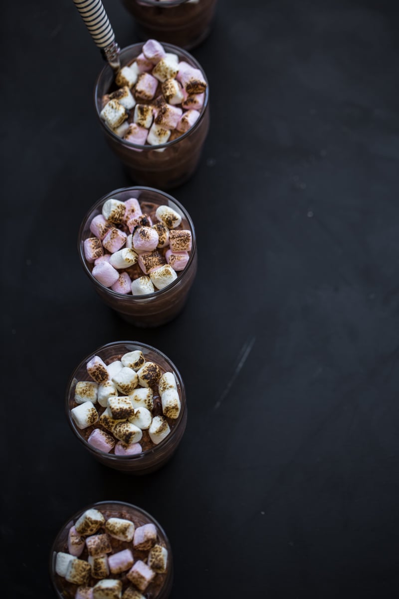 Chocolate Bircher Muesli Cups With Toasted Marshmallow - Cook Republic