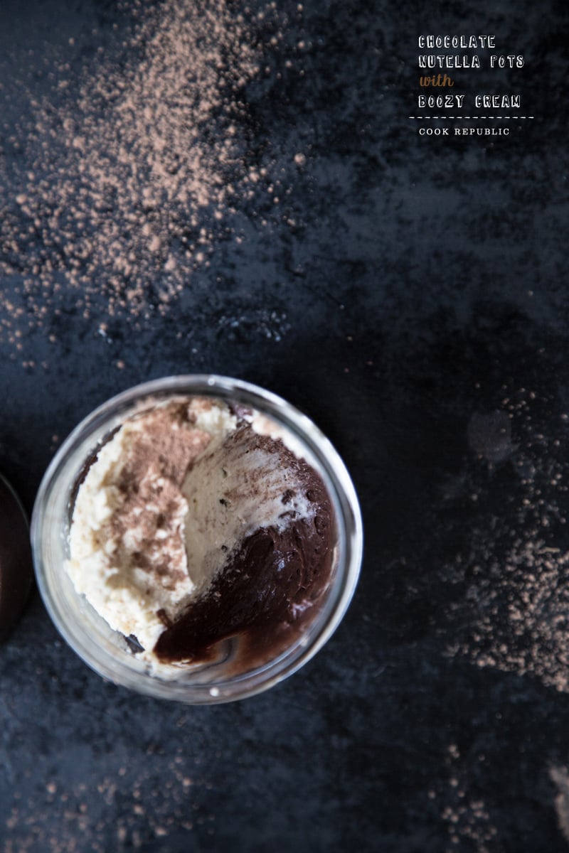 Chocolate Nutella Mouse With Boozy Cream