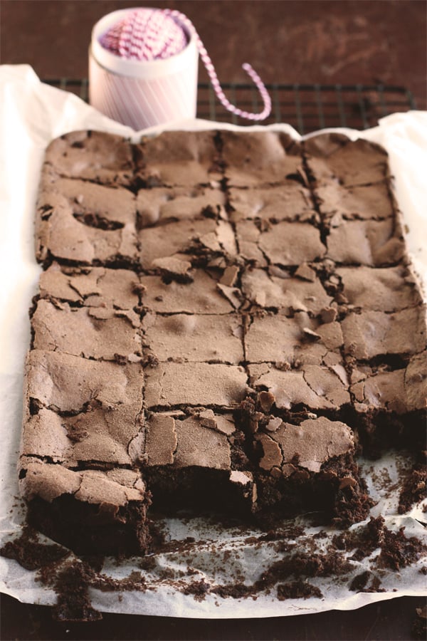 Chocolate Assam Tea Prune Brownies