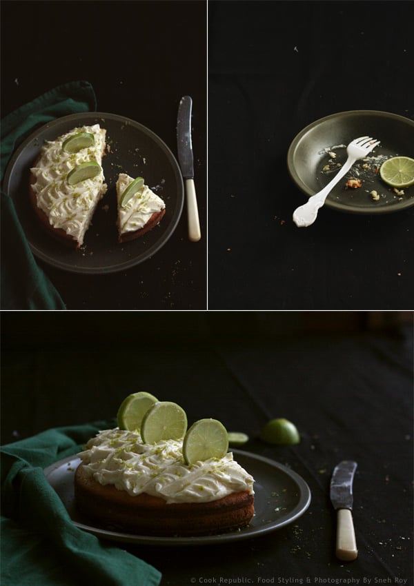 Coconut Lime Cake With Rum Frosting & Fresh Lime