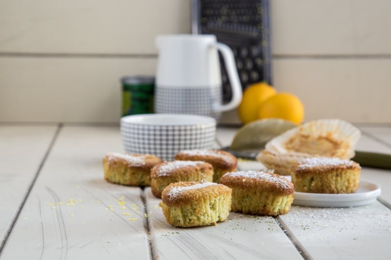 Coconut Matcha Teacakes