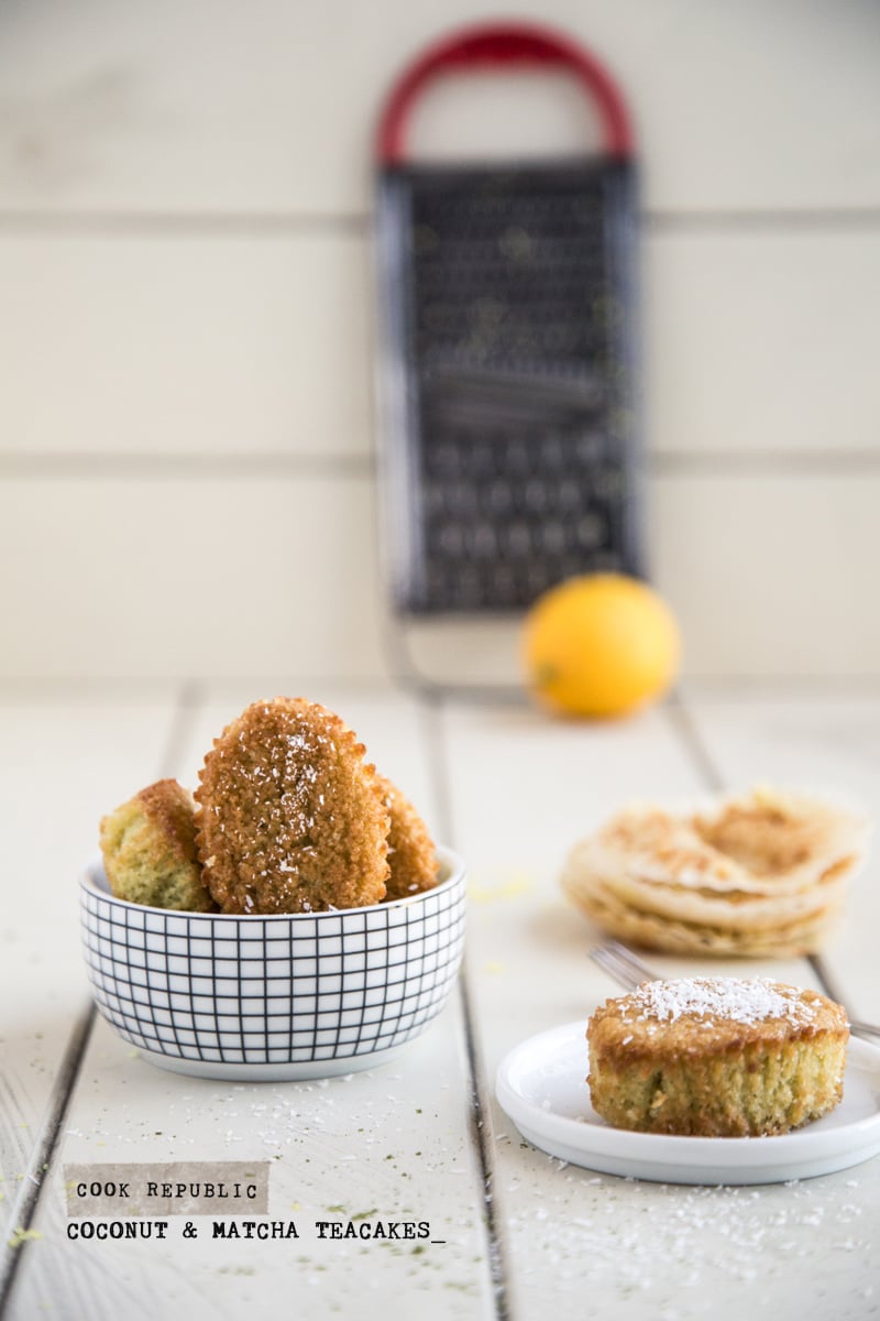 Coconut And Matcha Teacakes