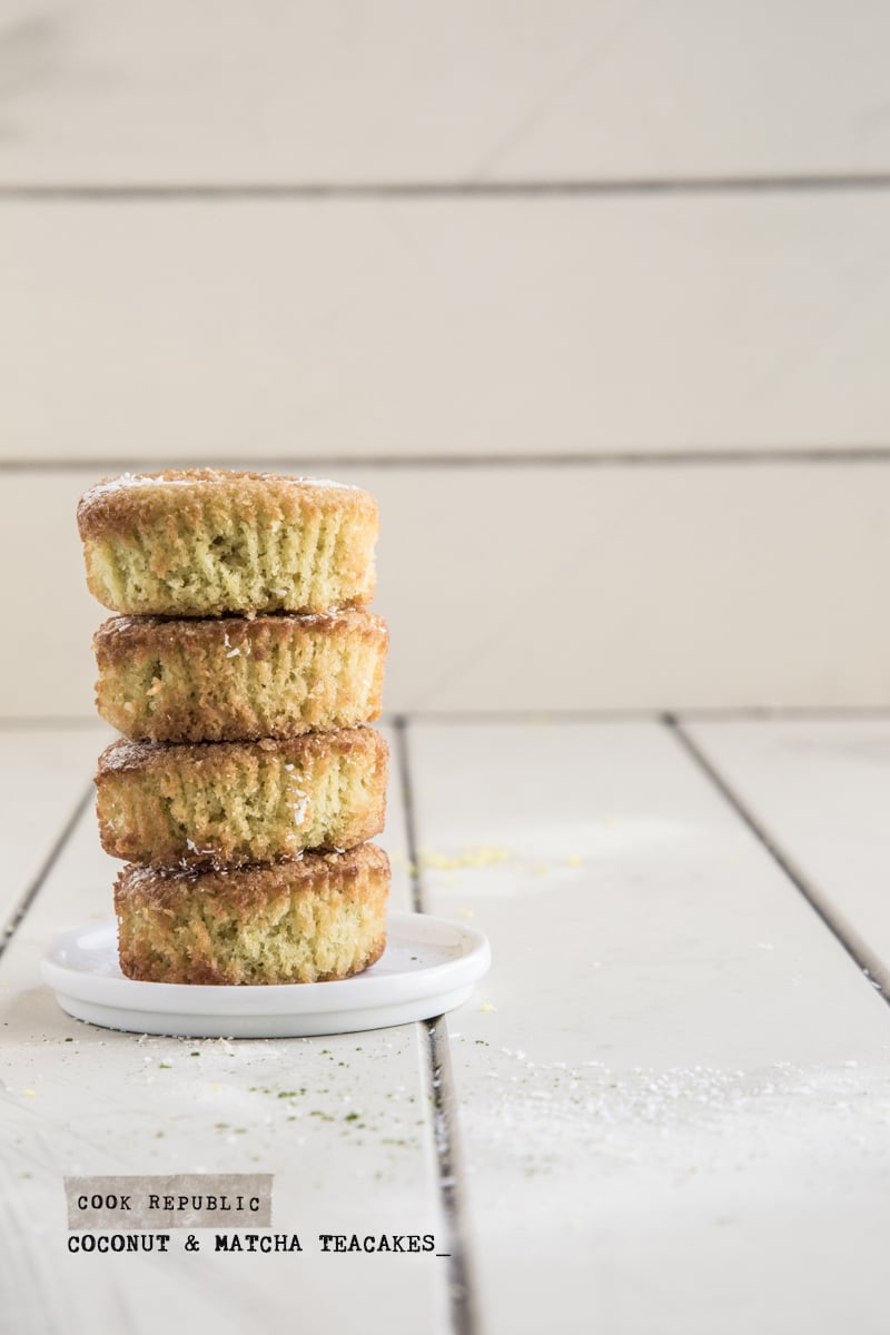 Coconut And Matcha Teacakes - Cook Republic