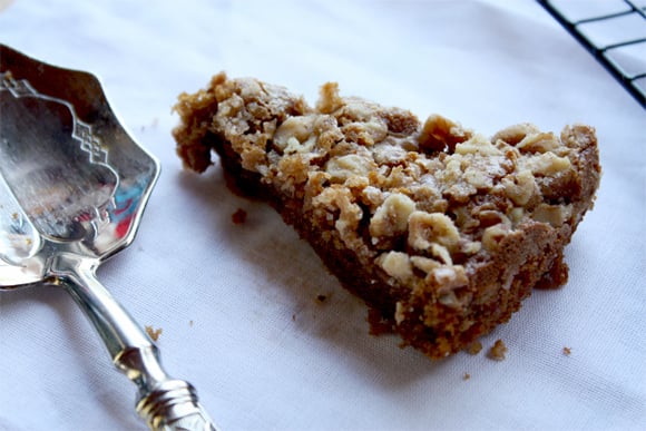 Coffee Crumble Cake Slice