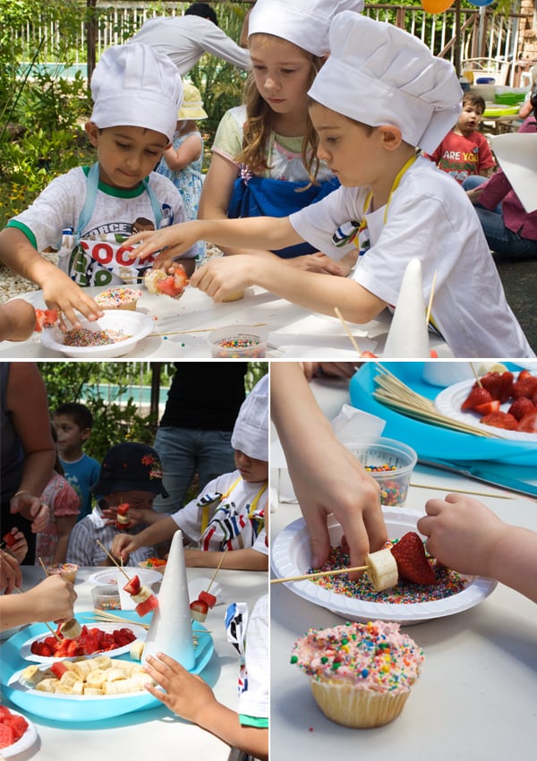 Fruit Skewering Class