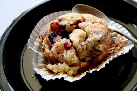 Dark Chocolate And Mixed Berry Muffins