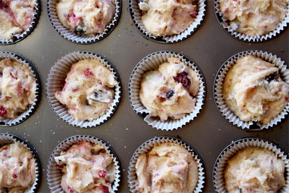 Dark Chocolate And Mixed Berry Muffins