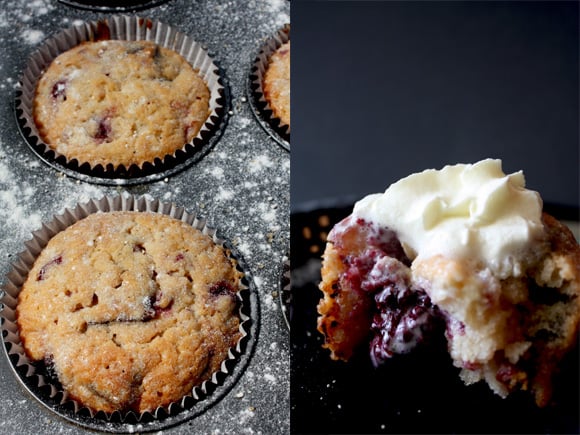 Dark Chocolate And Mixed Berry Muffins