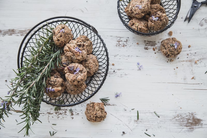 Date Walnut Chia Rosemary Cookies - Cook Republic