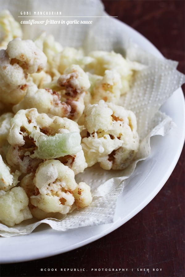 Deep Fried Battered Cauliflower Fritters