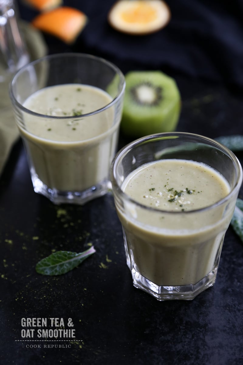 Green Tea And Oat Smoothie - Cook Republic