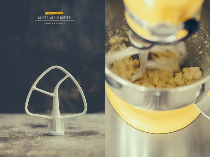 Making butter in the Kitchenaid