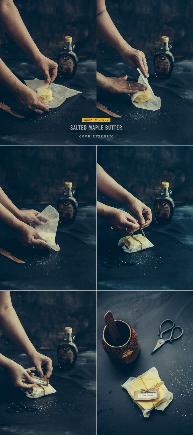 Wrapping Artisanal Home Made 15-Minute Butter - Sneh Roy, photo.
