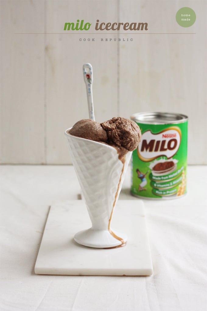 Homemade Milo Icecream - Cook Republic