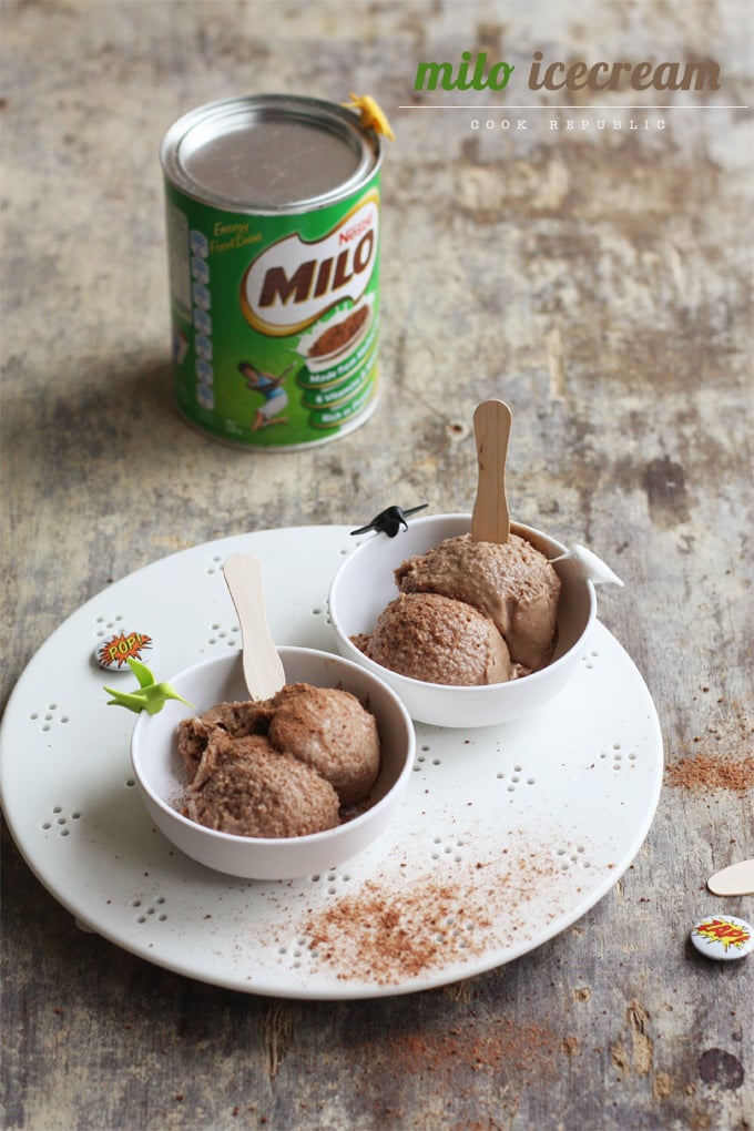 Homemade Milo Ice Cream - Cook Republic