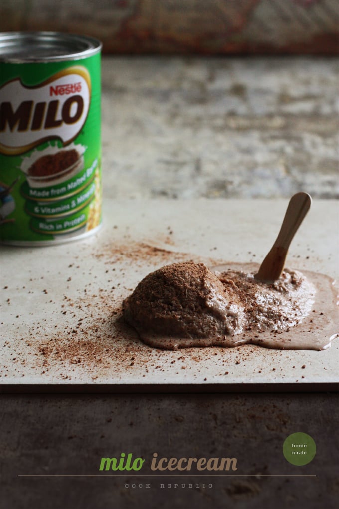Homemade Milo Ice Cream - Cook Republic