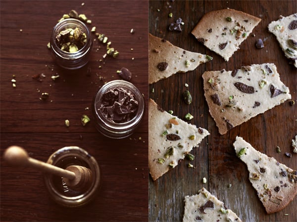 Honey Chocolate And Pistachio Bark