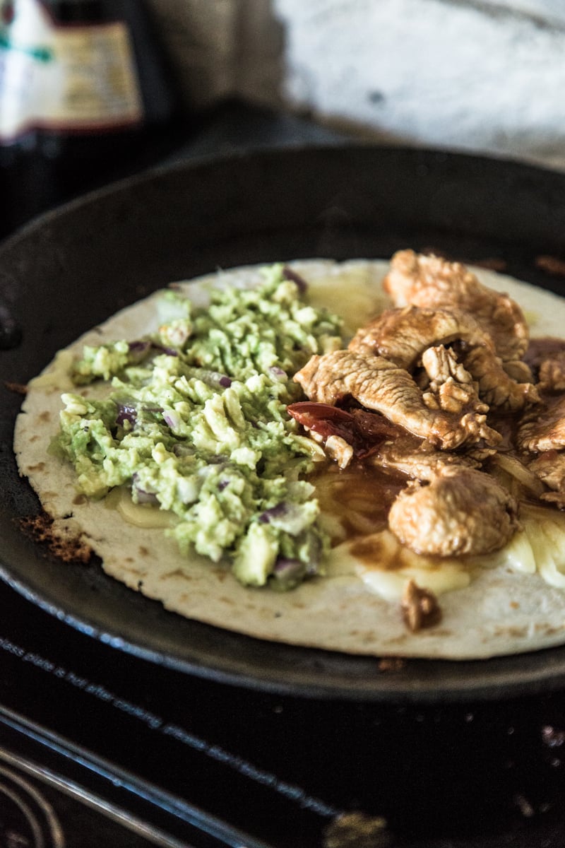 Laying Turkey & Guacamole Quesadillas - Cook Republic