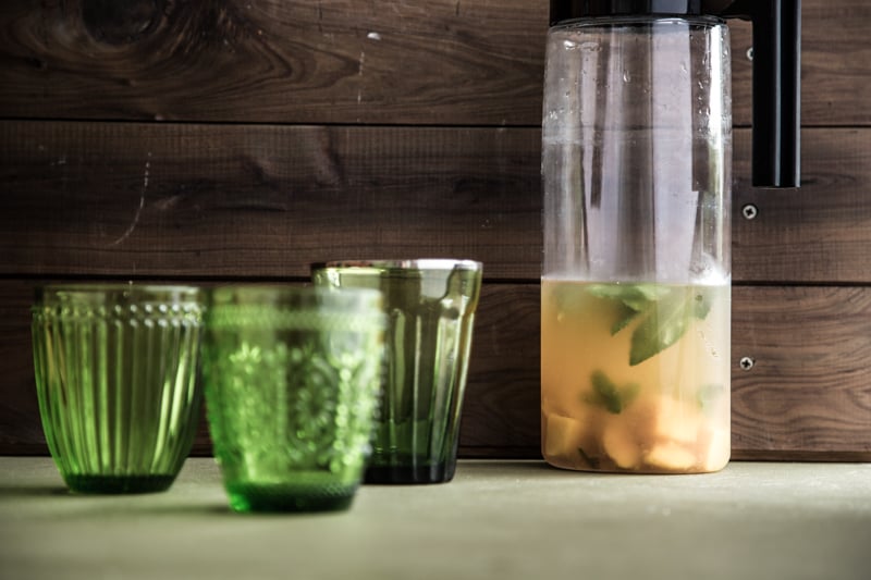 Homemade Iced Green Tea - Sneh Roy, Food Photography