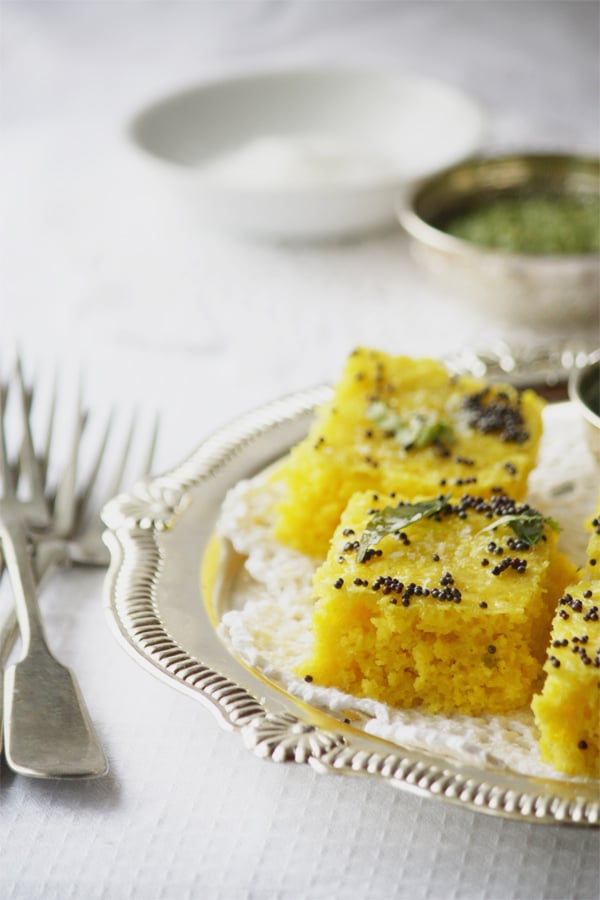 Traditional Gujarati Khaman Dhokla