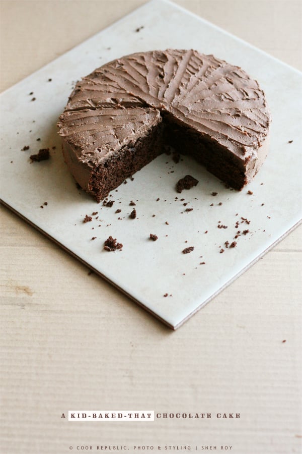 A Kid-Baked-That Chocolate Cake