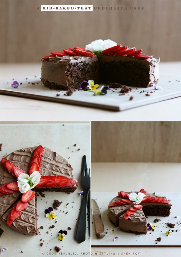A Kid-Baked-That Chocolate Cake