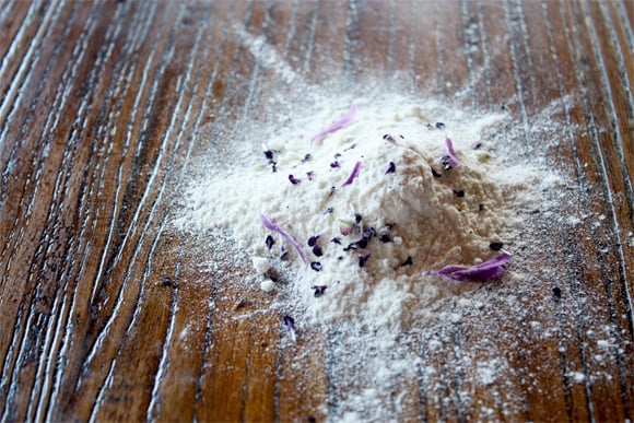 Lavender flour heap.