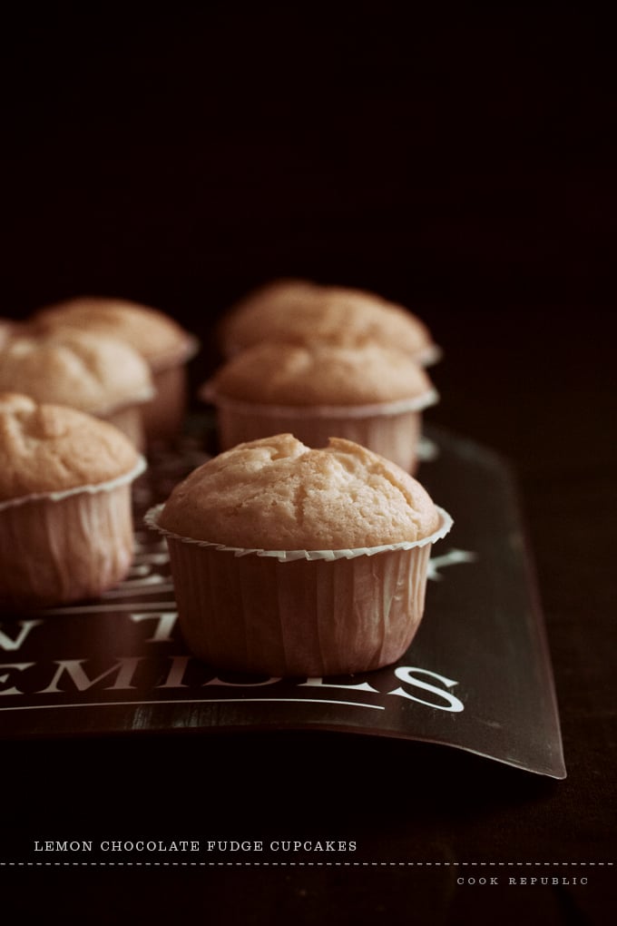 Lemon Fudge Cupcakes - Cook Republic