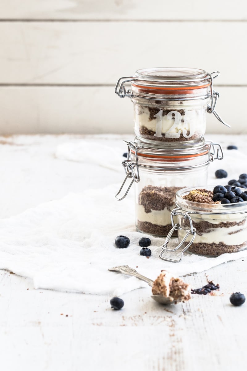 Lemon Chocolate Cheesecake Pots - No Cook