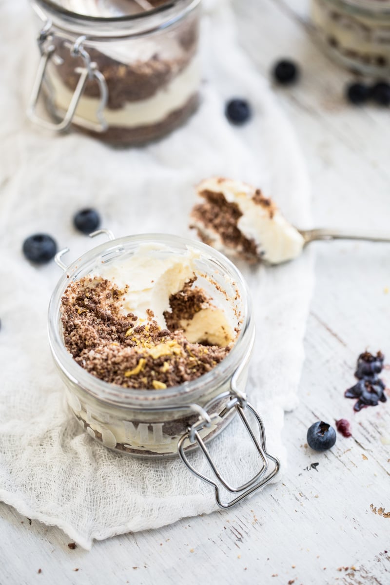 Lemon Chocolate Crumb Pots