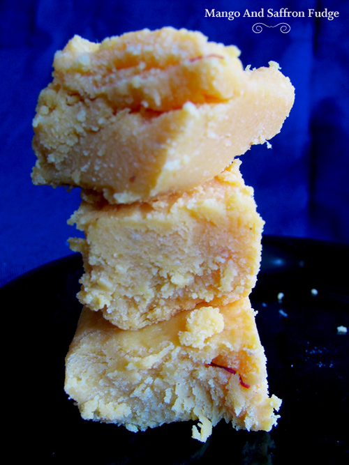 8-Minute Mango And Saffron Fudge