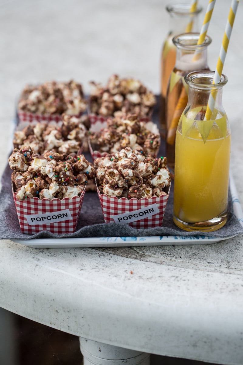 Milk Chocolate Popcorn With Sprinkles