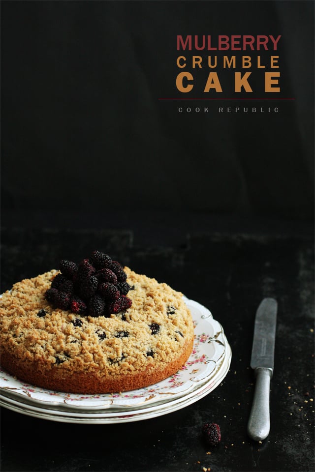 Mulberry Crumble Cake - Cook Republic