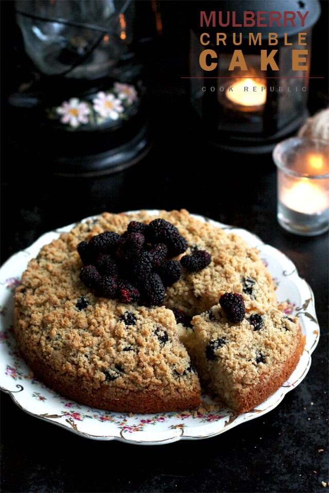 Mulberry Crumble Cake - Cook Republic