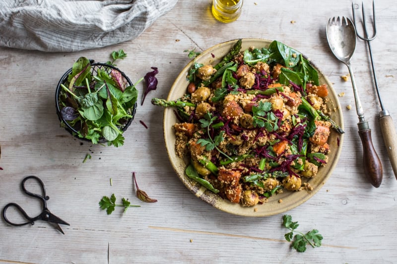 Turmeric Mushroom Salad With Beetroot And Sweet Potato - Cook Republic