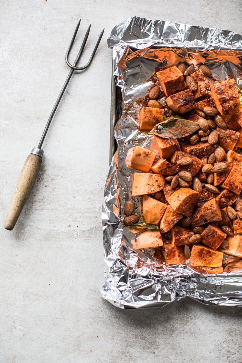 Roasting Sweet Potatoes