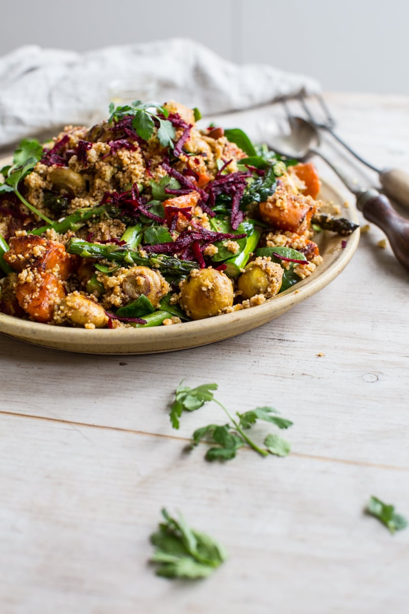 Turmeric Mushroom Salad With Beetroot And Sweet Potato - Cook Republic