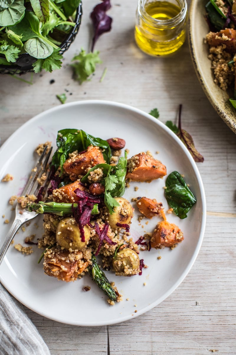 Turmeric Mushroom Salad With Beetroot And Sweet Potato - Cook Republic