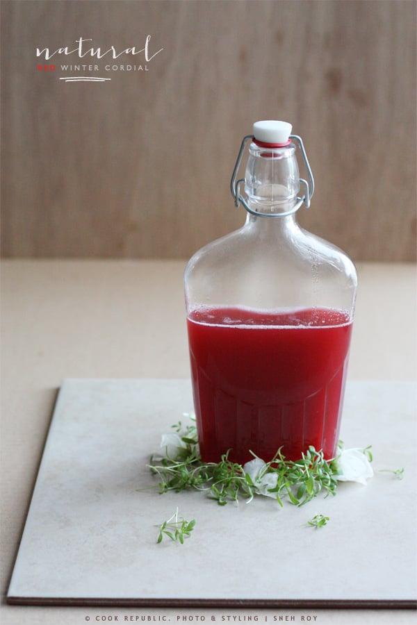 Natural Red Winter Cordial