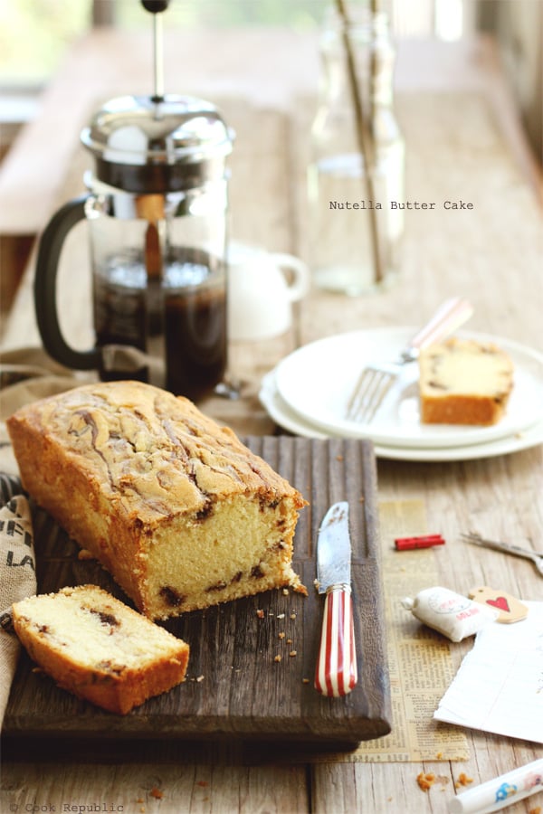 Nutella Butter Cake